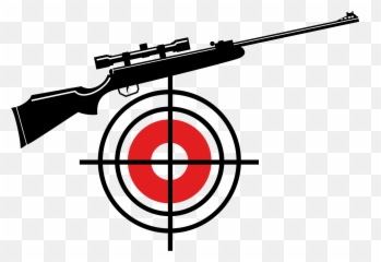 Target And Gun Clipart - Rifle And Target Clip Art Emoji,Paintball Emoji