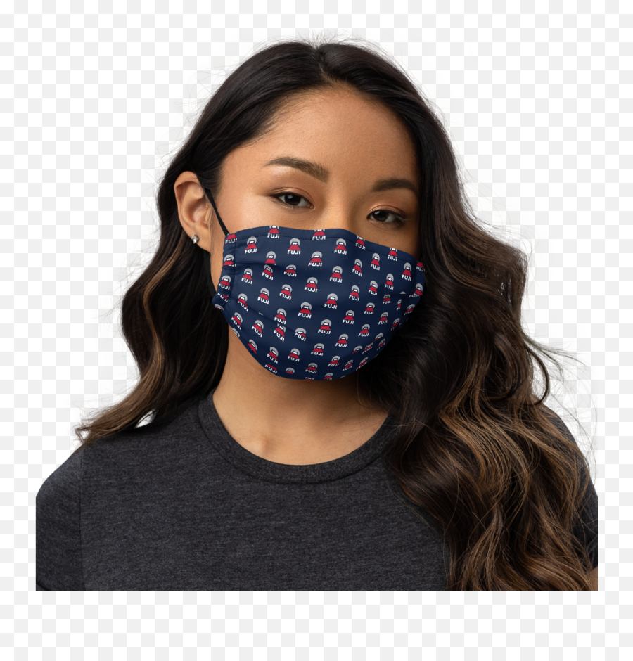 Mt Fuji Premium Face Mask Emoji,Face With Mask Emoji