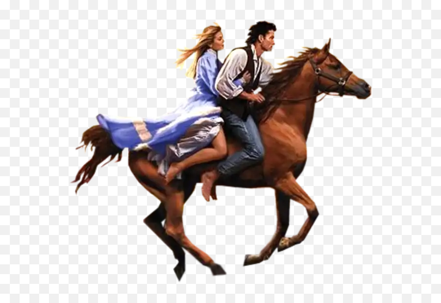 Ftestickers People Dear Double Horse Sticker By Aras - Couple À Cheval Emoji,Horse Emoji App