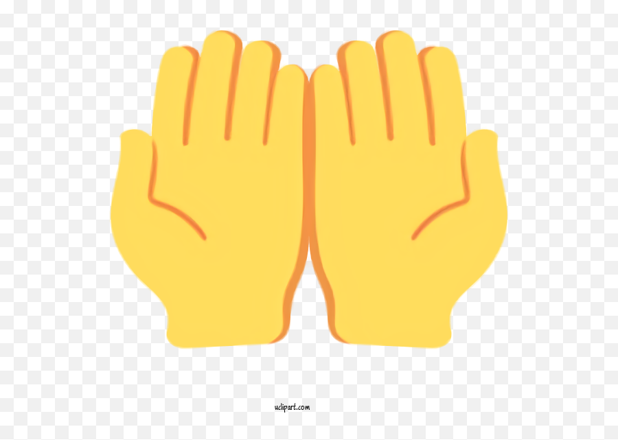 Holidays Glove Yellow Personal Protective Equipment For Emoji,Gloves Emoji