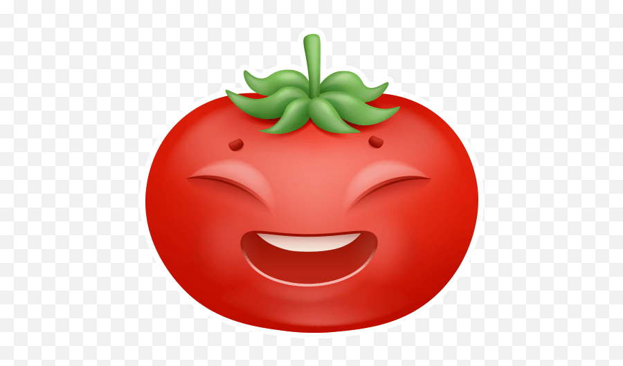 Tomato Emoji By Marcossoft - Sticker Maker For Whatsapp,<bg> Emoticon