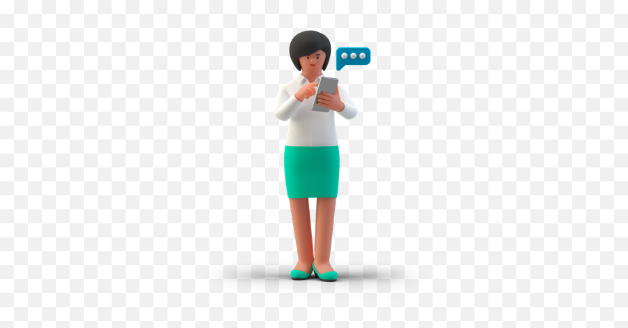 Premium Businesswoman With Light Bulb 3d Illustration Emoji,Avocado On Skype Emoticons 1.2