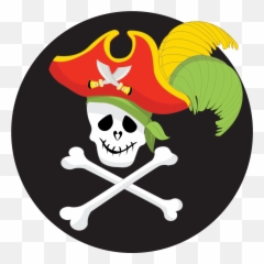Yohoho Pirate Skull Freebie Ambillustrationscom - Fictional Character Emoji,Skull Emoticon Facebook