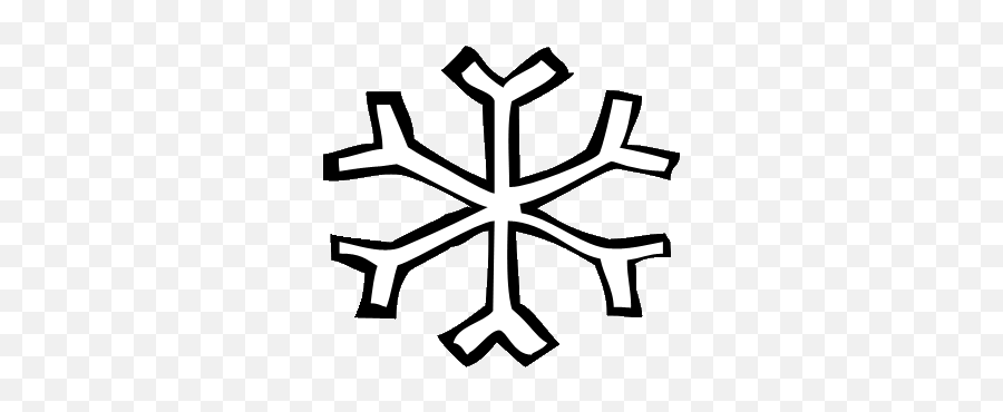 Snowflakes Snowflake Clipart 2 2 - Clipartix Snowflake Clipart Png Black And White Emoji,Snowflakes Emoji