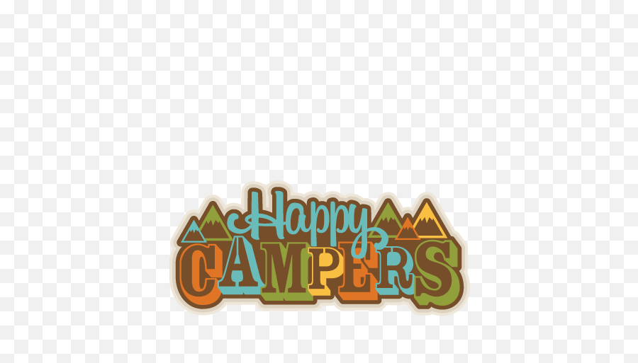 Free Happy Camper Silhouette Download - Happy Campers Clipart Emoji,Camping Trailer Emoji