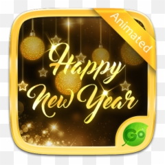 Happy New Year 2018 Go Keyboard Animated Theme - Apps On Go Launcher Emoji,Happy New Year Animated Emoji