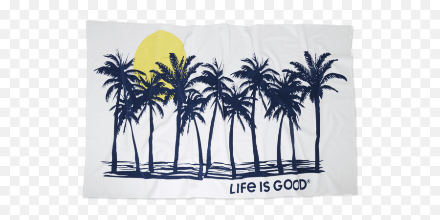 Sale Beach Palms Beach Towel - Life Is Good Black Beach Towel Emoji,Emoji Coconut Tree And Book