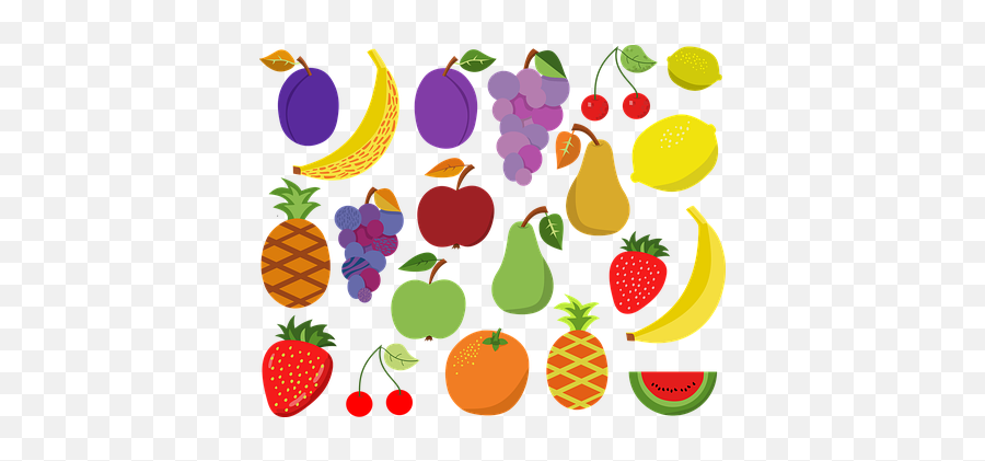 1000 Free Fruit U0026 Food Vectors - Pixabay Gambar Mozaik Buah Pisang Emoji,Gambar Emotion Blackberry
