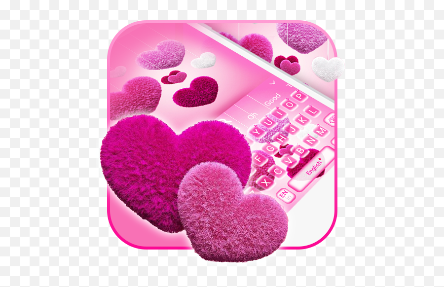 Download Love Plush Heart Keyboard On Pc U0026 Mac With Appkiwi - Girly Emoji,Furry Emoticons Text