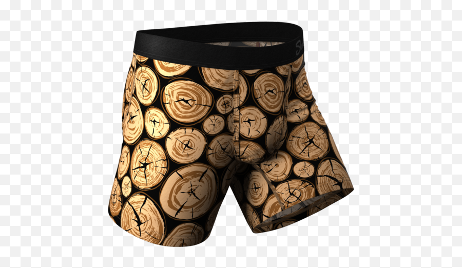 Wood Print Boxers - Bermuda Shorts Emoji,Morning Wood Emoji