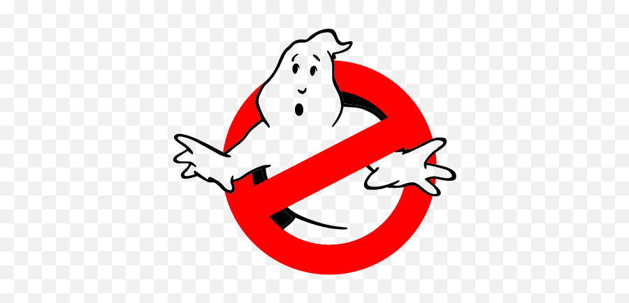 Download The Greedy Ghost Slimer Eats His Fill At The Hotdog - Transparent Ghostbusters Logo Emoji,Greedy Emoji