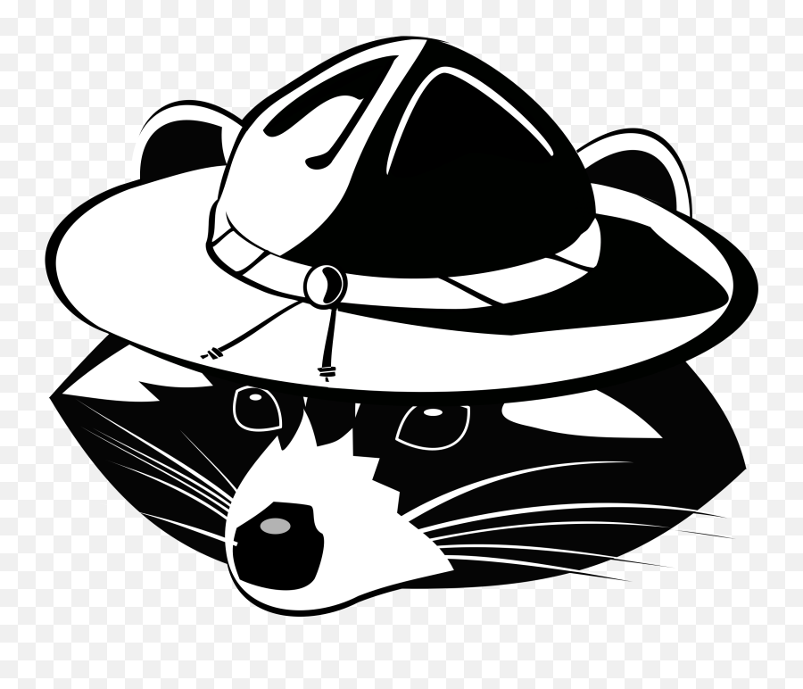 Raccoon Scout - Racoon Scout Transparent Cartoon Jingfm Svg Raccoon Face Silhouette Emoji,Boy Scout Emoji