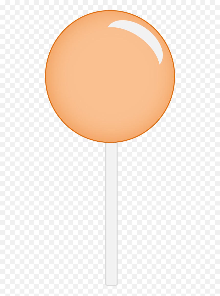 Orange Clipart Lollipop Orange Lollipop Transparent Free - Solid Emoji,Lollipop And Lips Emoji