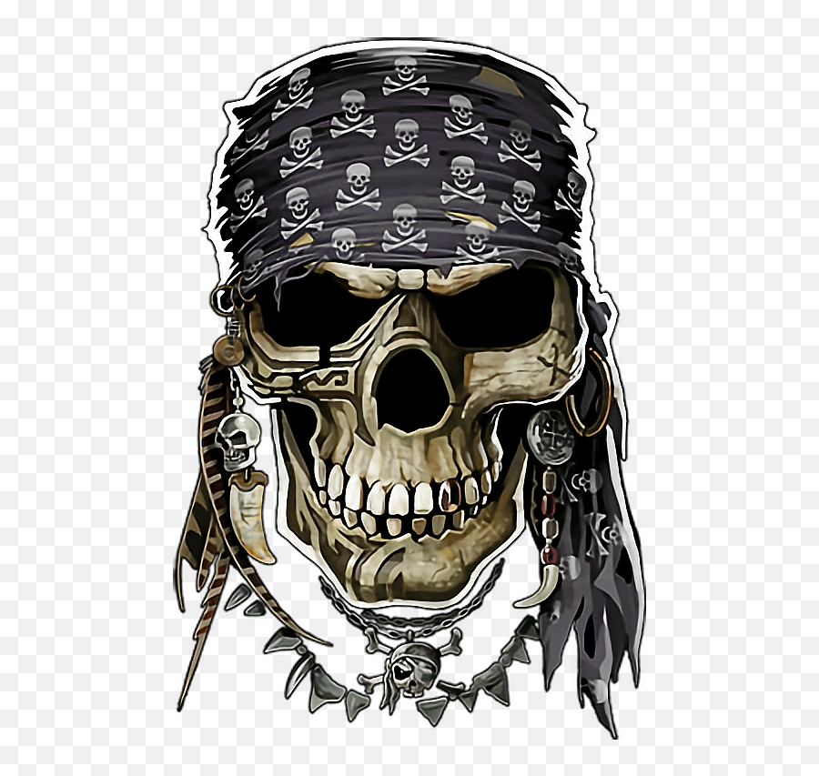 3 - Pirate Skull Shirt Emoji,Caveira Emoji