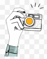 Mano Dibujo Camara Caricatura Sticker - Camera Travel Drawing Emoji,Dibujos De Emojis Blanco Y Negro