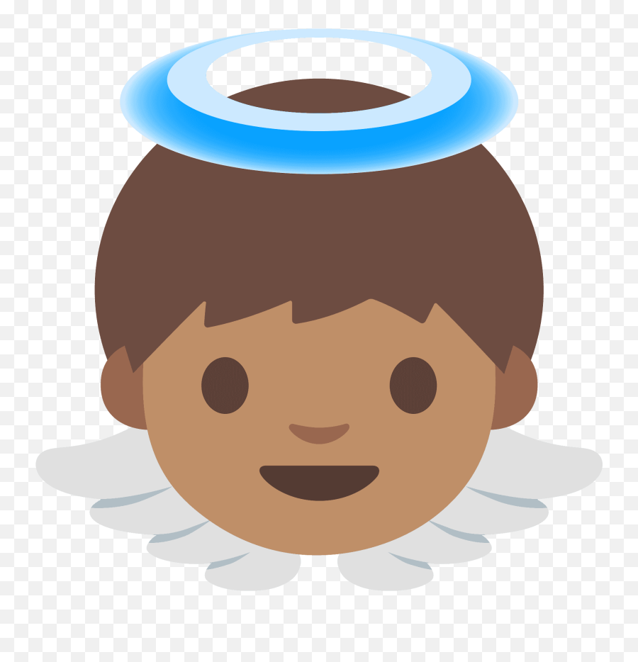 Baby Angel Emoji Clipart Free Download Transparent Png - Cara De Angel Animado,Angel Emoji