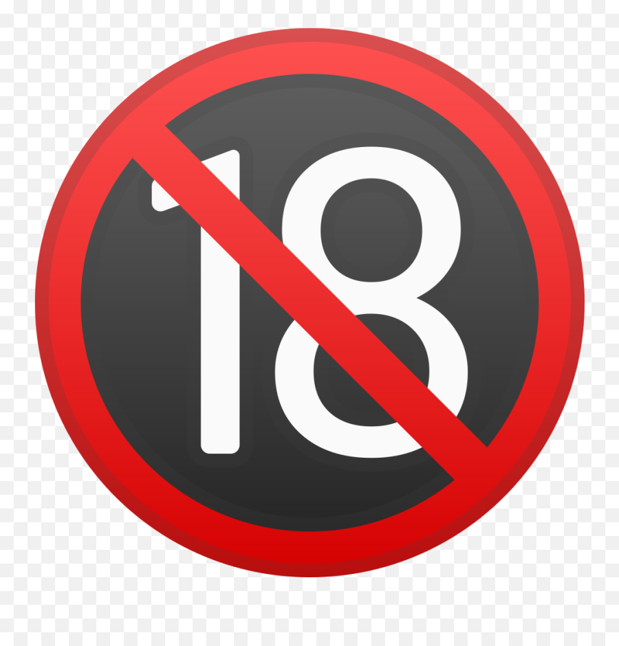 No One Under Eighteen Emoji - Proibido Menor De 18,18 Emoji