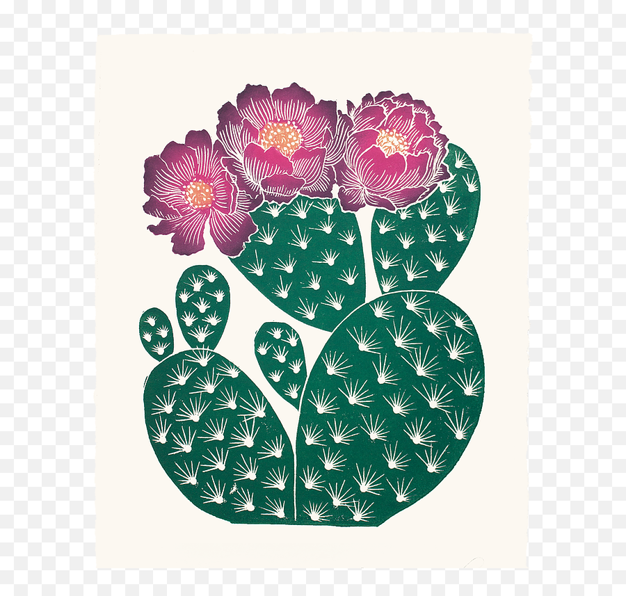 Opuntia Polyacantha - Nopal Emoji,Emotions Surfacing Art