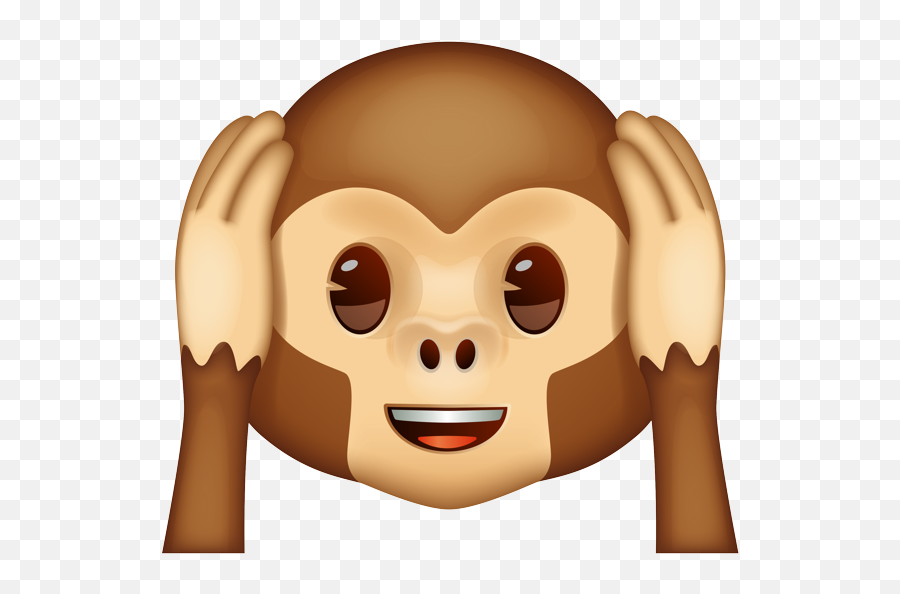 Trophies Speak No Evil Monkey Emoji - For Adult,Custom Monkey Emojis