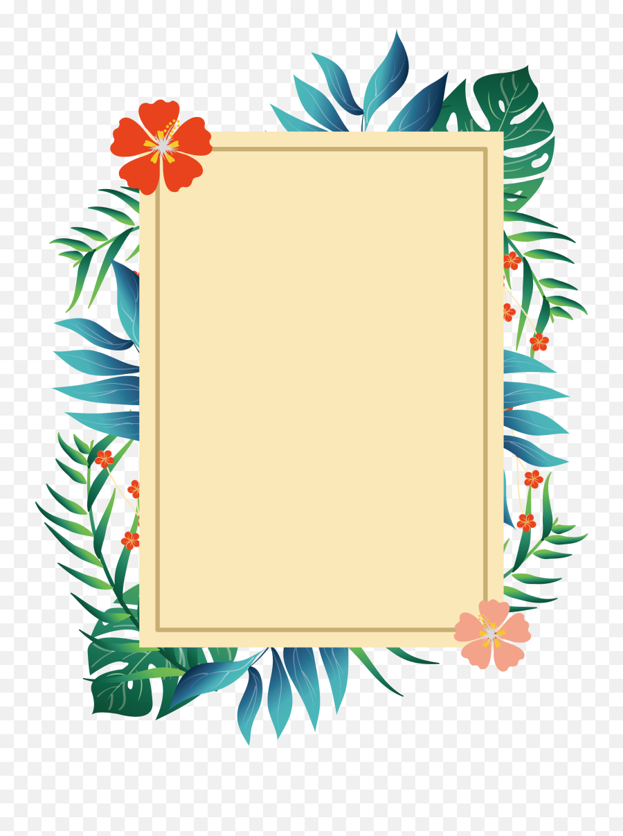 Download Picture Plant Romantic Summer - Frame And Borders Png Emoji,Borders Emoticon.
