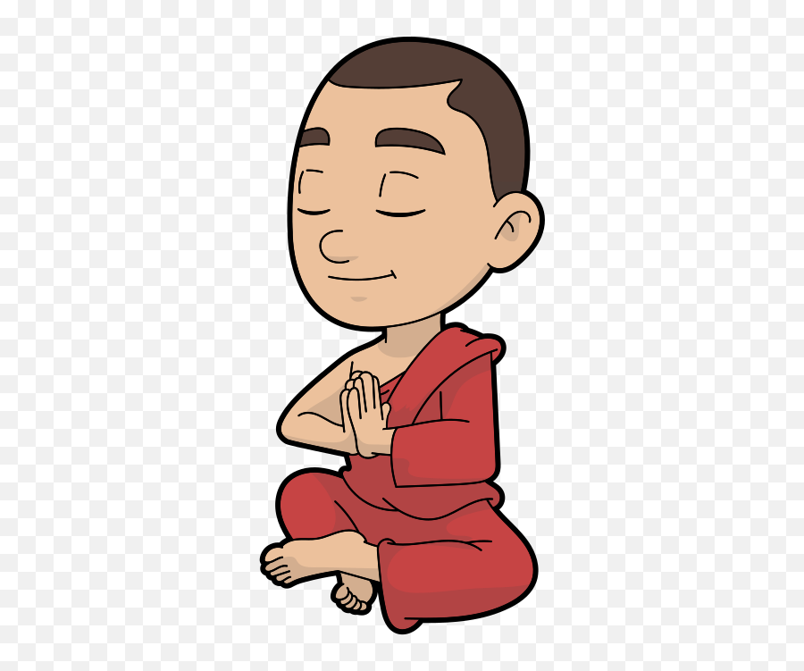 Stress Management - Person Meditating Cartoon Png Emoji,Managing The Expression Of Emotions Hayes