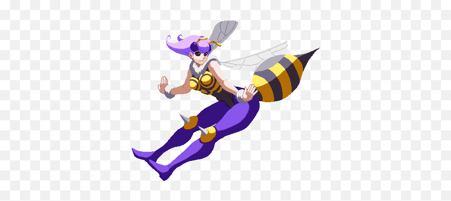 Qbeetwitter - Q Bee Sprites Emoji,Does Darkstalkers Q Bee Have Emotion