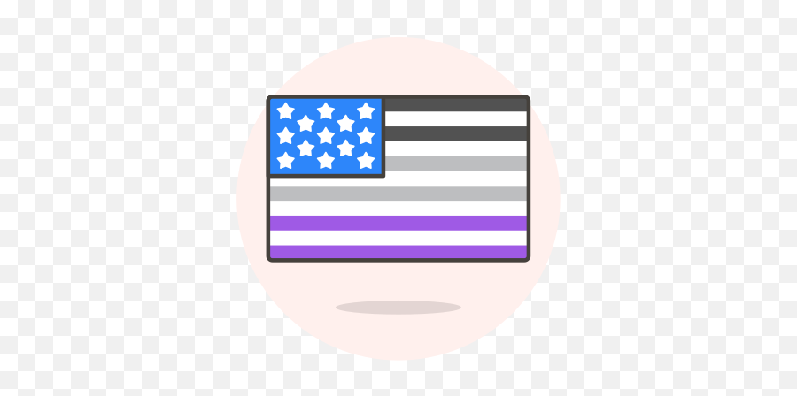 Asexual Flag Usa Free Icon Of Lgbt - Flag Of The United States Emoji,Gay Flag Emoticons