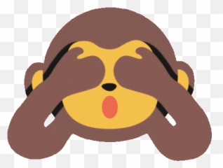 Monkey Eyes Gif - No Eye See Icon Emoji,Bad Monkey Emojis