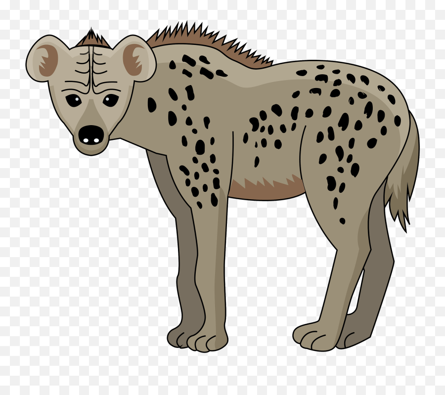 Spotted Hyena Clipart - Hyena Clipart Emoji,Hyena Emoji