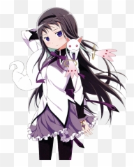 Homura Akemi Only You Render - Album On Imgur Homura Akemi Emoji,Madoka Magica Kyubey Emoticon