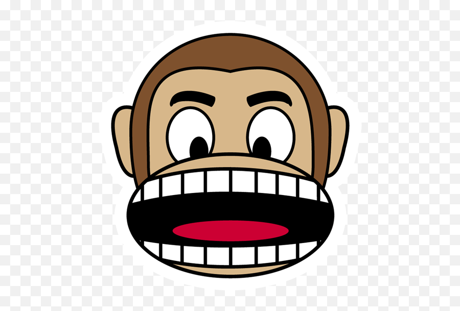 Monkey Angry Sticker - Just Stickers Clipart Monkey Open Mouth Emoji,Monkey Emotion Pictures