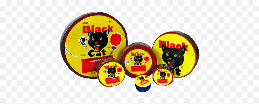 Roll Firecrackers - Black Cat Fireworks 1000 Emoji,Black Cat Emoticon