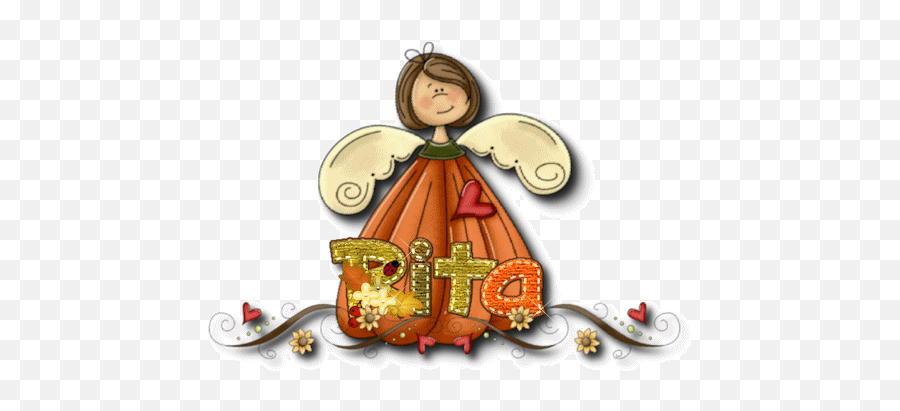 Rita Name Graphics And Gifs - Angel Emoji,Emoticon Del Nacimiento De Jesus