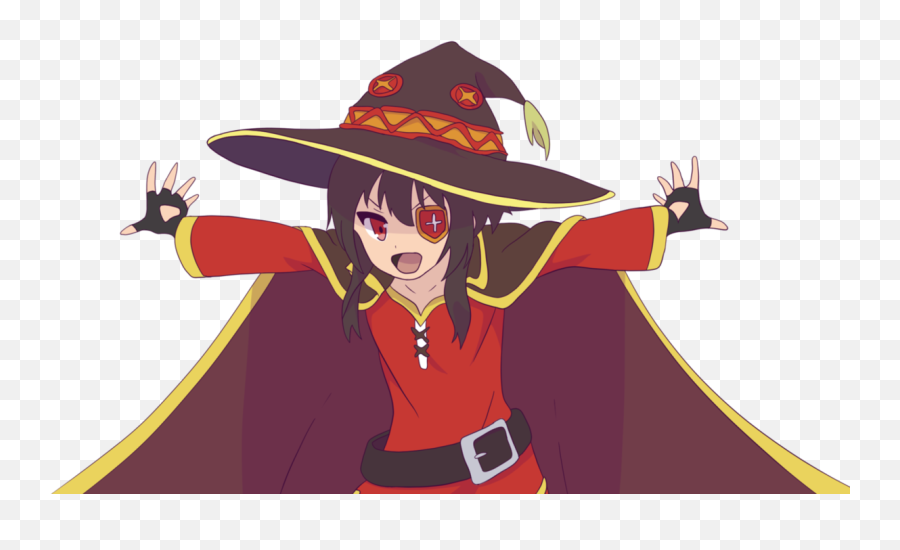 9 Delusional Anime Characters With - Megumin Png Emoji,Megumin Emoji