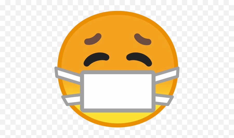 Be Well - Face Icon With Mask Emoji,Upside Down Emoji