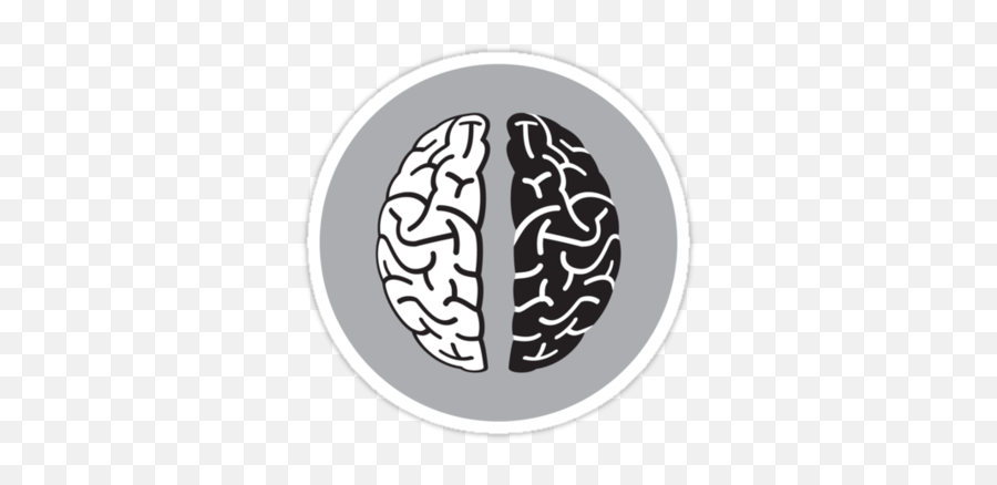 12 Brain Iconpng Sticker Images - Abstract Brain Art Emoji,Thinking Emoji Yin Yang