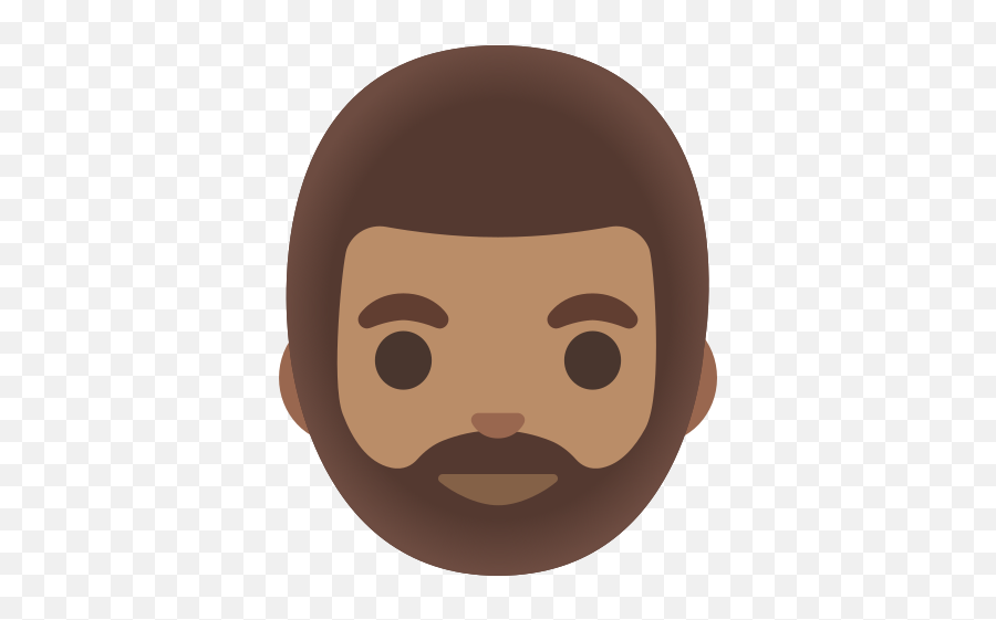 Man Medium Skin Tone Beard Emoji - Emoji Man Beard Brown,Emoji Skin Tones