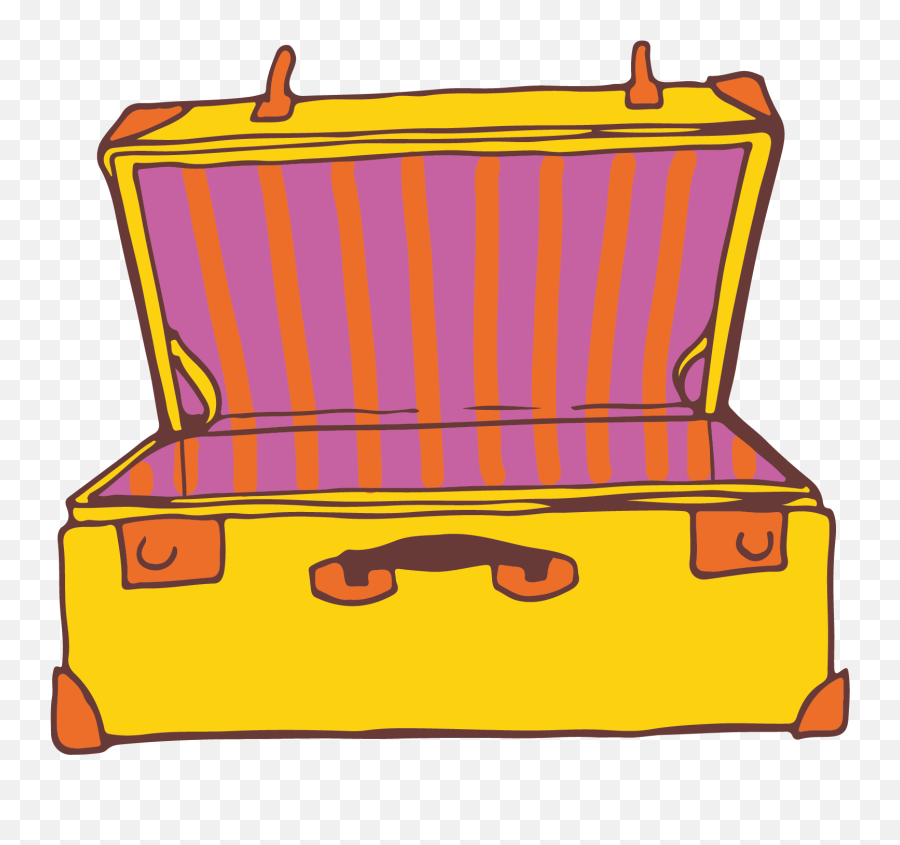 Suitcase Clipart Open Vintage - Suitcase Transparent Emoji,Open Suitcase Emoji