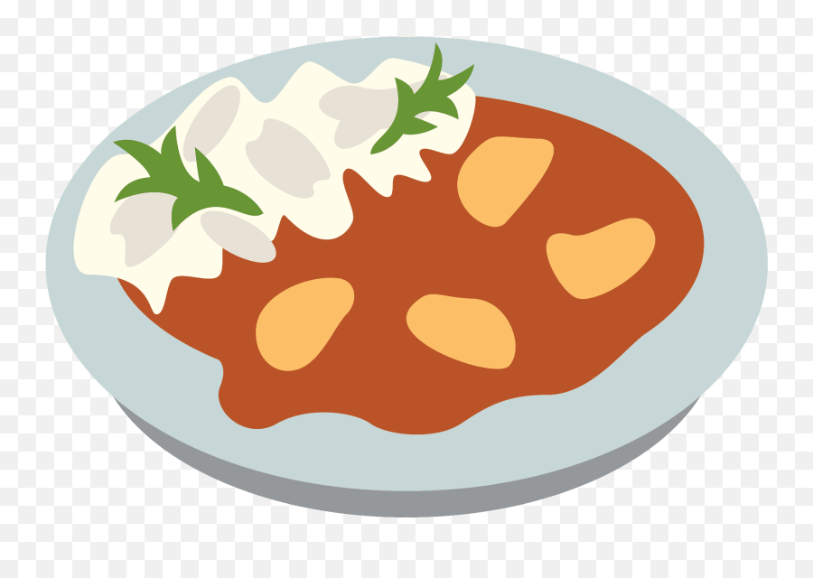 Curry Rice Emoji Clipart Free Download Transparent Png - Curry Rice Vector Png,Riceball Emoji