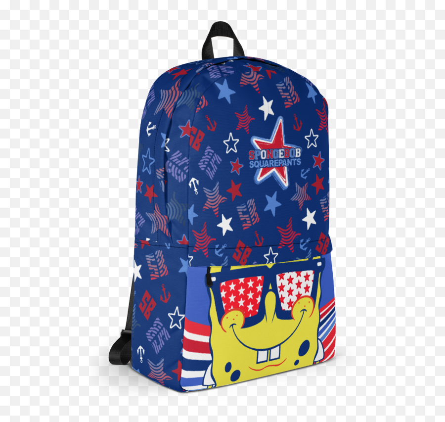 Spongebob Squarepants Star Pattern Backpack U2013 Spongebob - Gamer Girl Backpack Emoji,Emoji Backpack For Boys