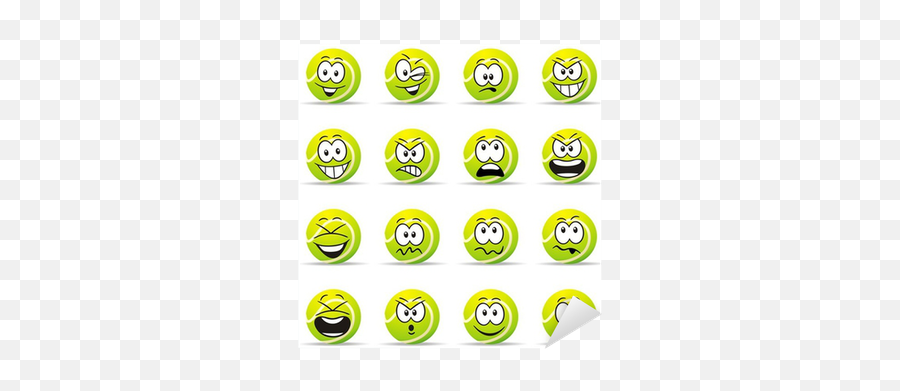 Emoticons Tennis Sticker U2022 Pixers - We Live To Change Happy Emoji,Free Emoticons Stickers