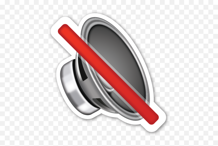 Speaker With Cancellation Stroke Telegram Stickers - Stainless Steel Emoji,Fire Mailbox Emoji