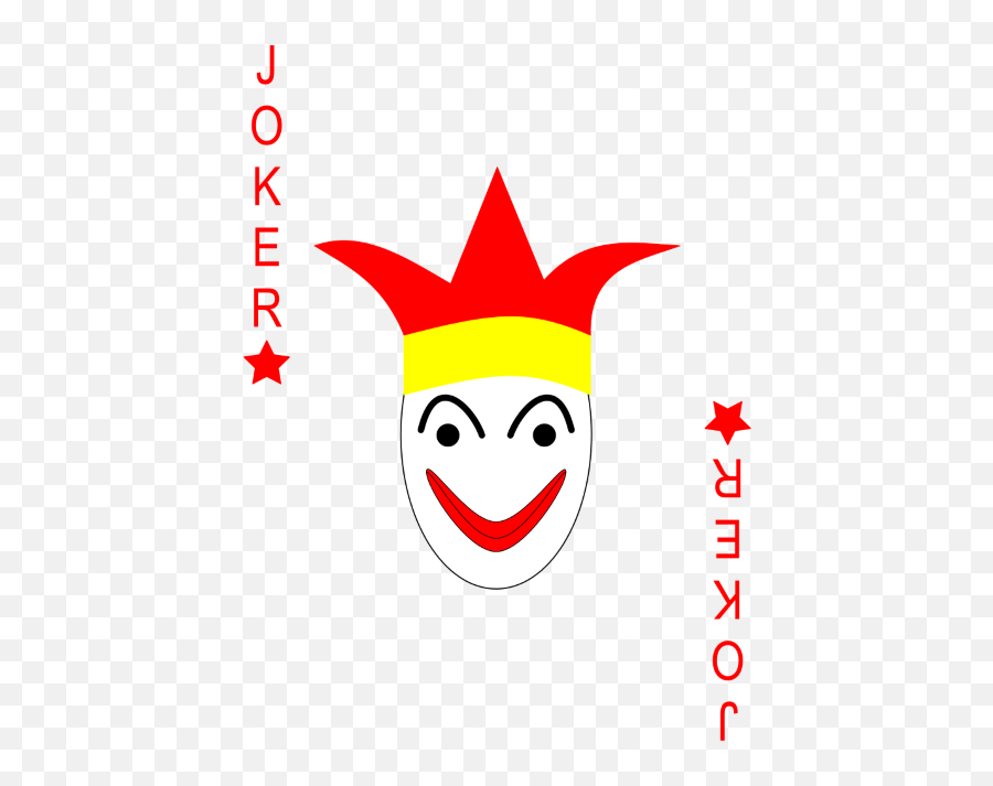 Playing Cards Jokers - Kartu Joker Merah Emoji,Whistle Emoticon Yahoo