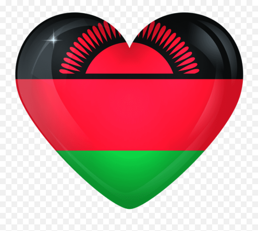 Download Malawi Large Heart Flag Clipart Png Photo - Malawi Malawi Flag Emoji,Jamaican Flag Emoji
