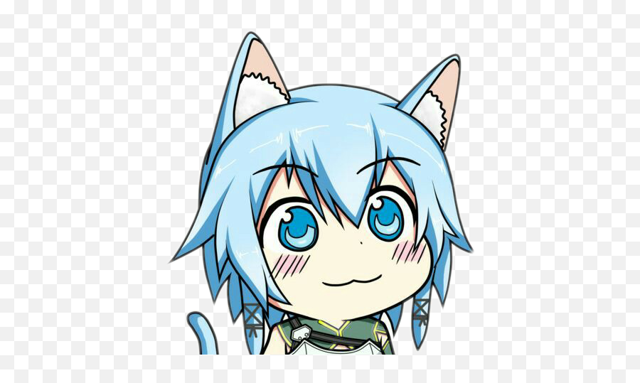 Sinon Sinonswordartonline Sword Sticker - Neko Chibi Emoji,Sword Art Online Emoji