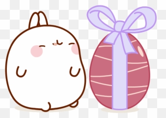Valentines Day Love Sticker By Molang For Ios U0026 Android - Molang Easter Gif Emoji,Trash Emoji Android