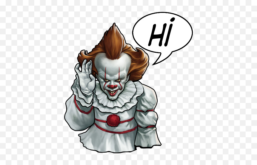Wastickerapps - Pennywise Stickers For Whatsapp Pennywise Sticker Emoji,Pennywise Emoji