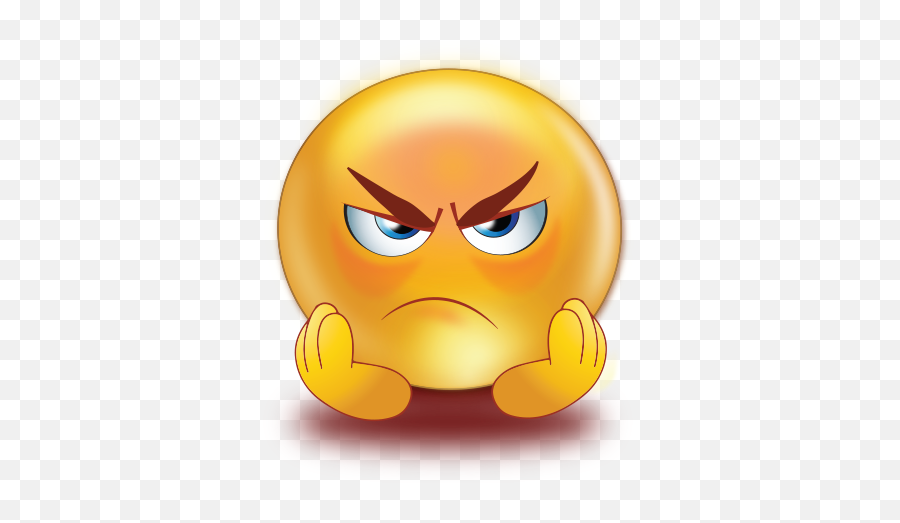 Angry Sad Eyebrows Emoji - Angry Sad Smiley,Sad Angry Emoji