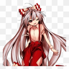 Anime Cool Girl Princess Zelda - Fujiwara No Mokou Emoji,Anime Pain Emotion
