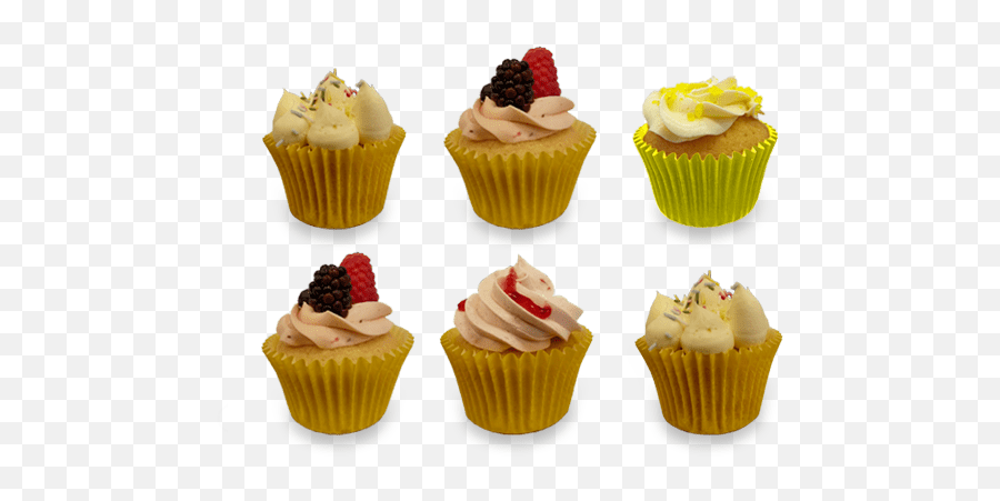 Vanilla Cupcake Selection Box - Baking Cup Emoji,Cupcakes With Emoji